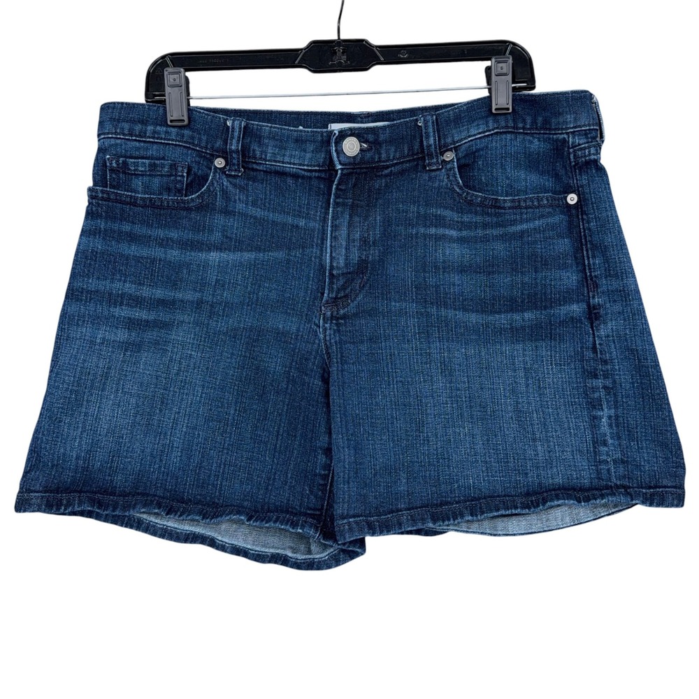 Banana Republic Roll-Up Short Womens 31‎ Cotton Elastane Dark Wash Blue